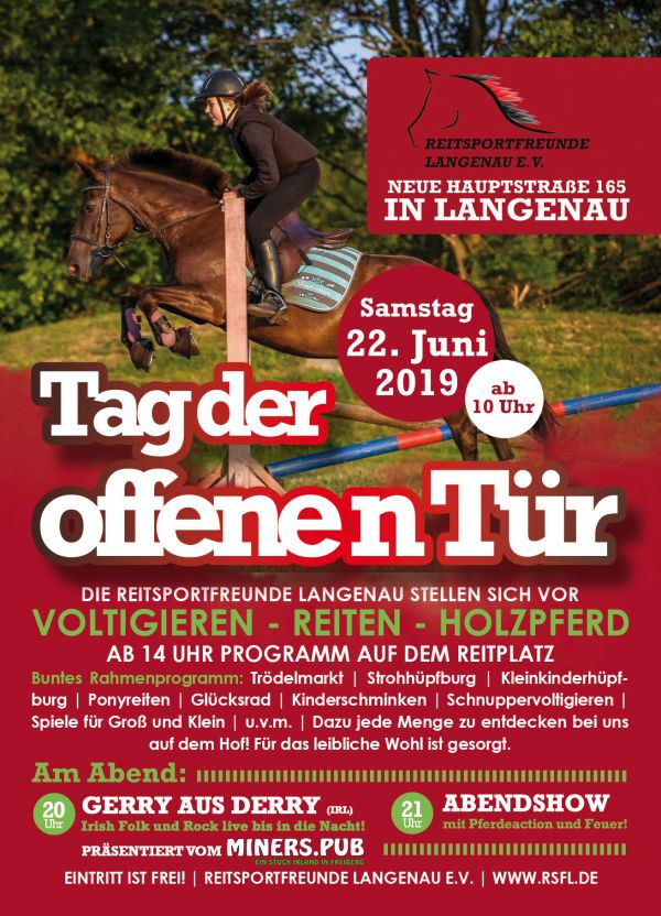 Plakat Tag der offenen Tür 22. Juni 2019